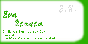 eva utrata business card